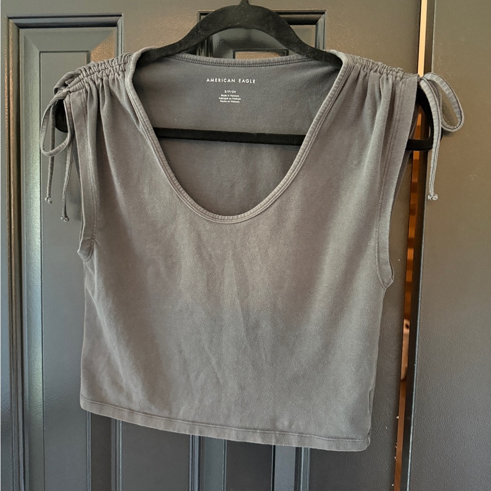 American Eagle Outfitters Charcoal Tank Top